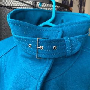 KENNETH COLE Coat - Women Sz 10 - Blue/Teal